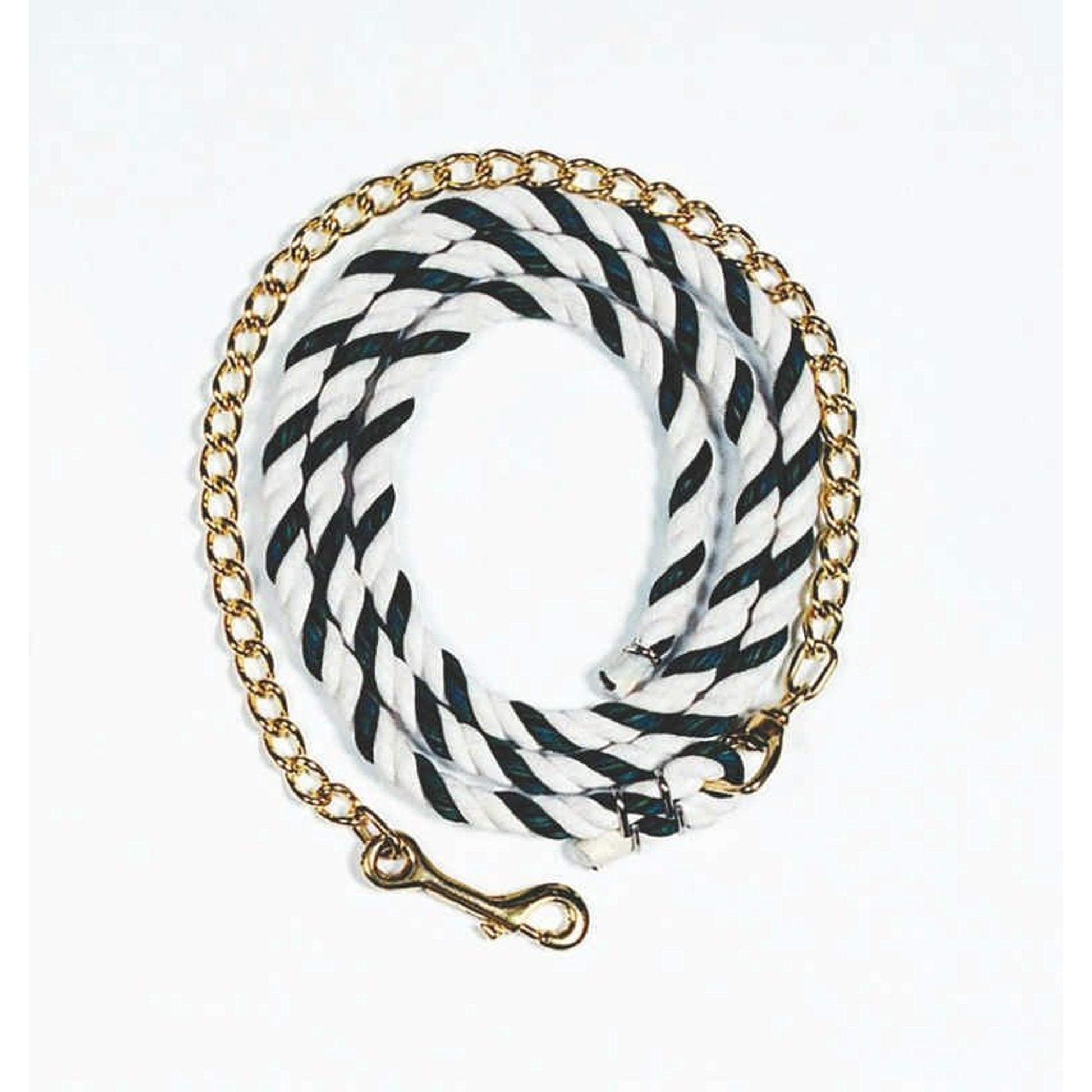 Horse Led Rope Horse Lead Rope With Chain 6 1/2ft Brn– Horse.com