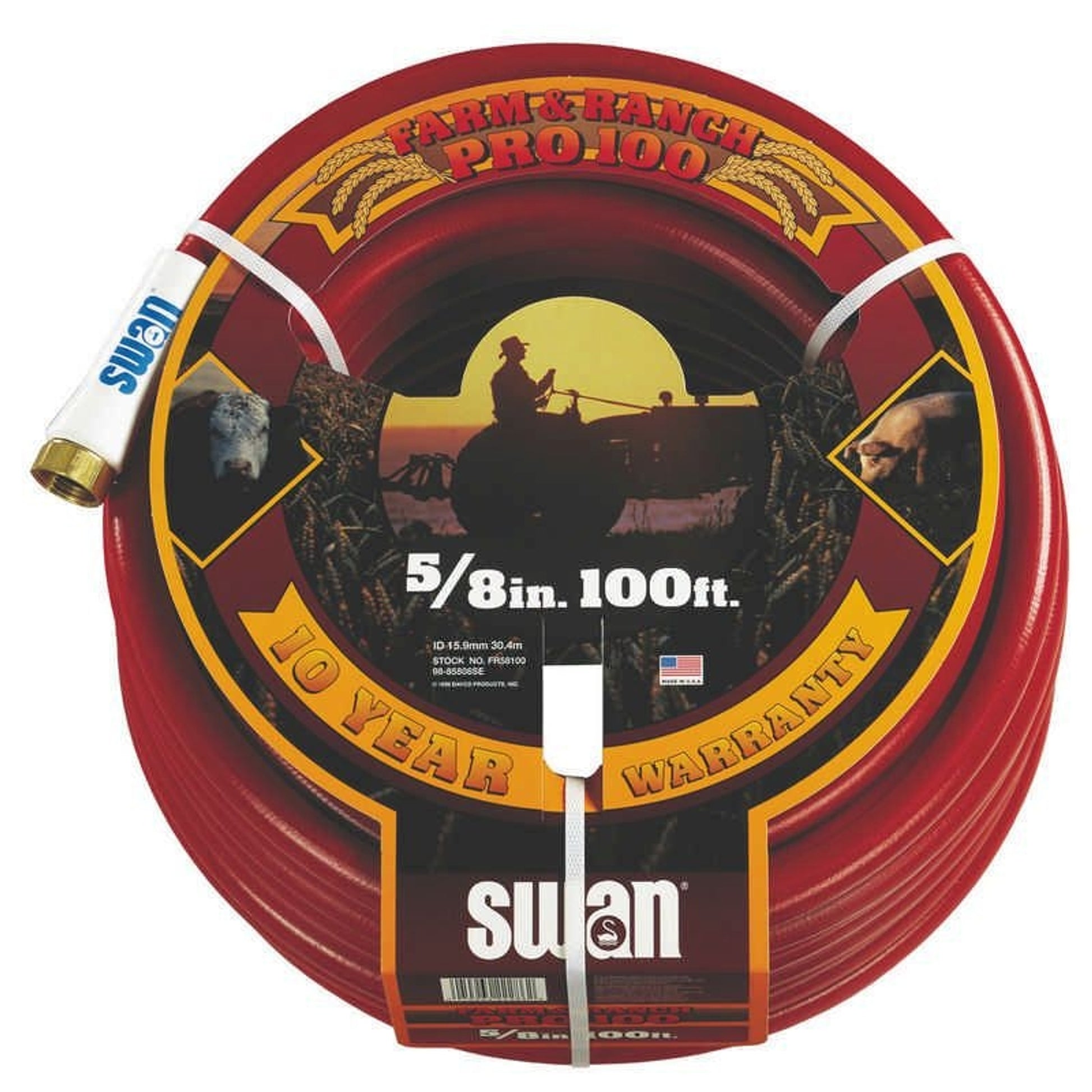 Commercial Farm Ranch Hose 100 Feet Red