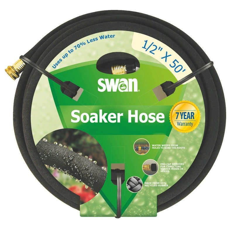 Soaker Hose 50 Feet Black