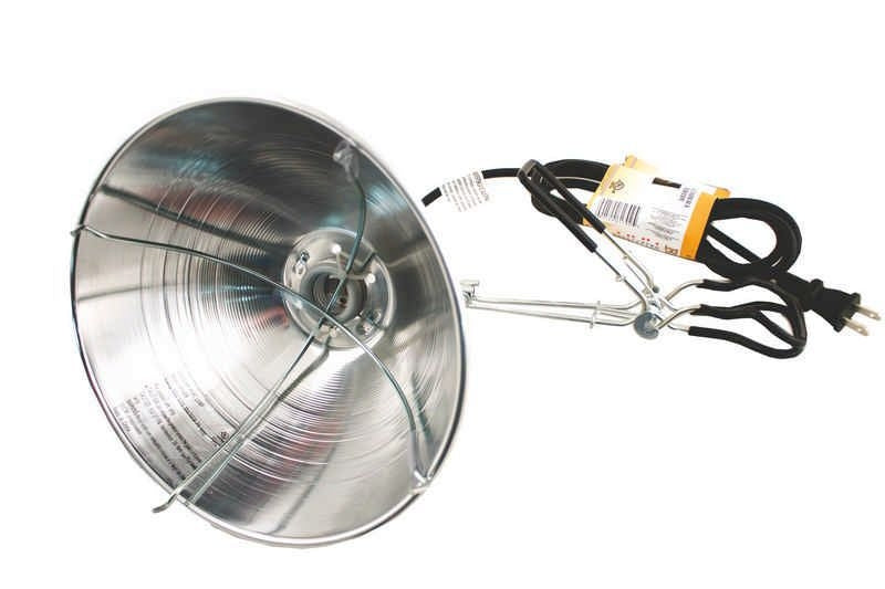 Chicken And Pig Brooder Light with Clamp 6ft Silver