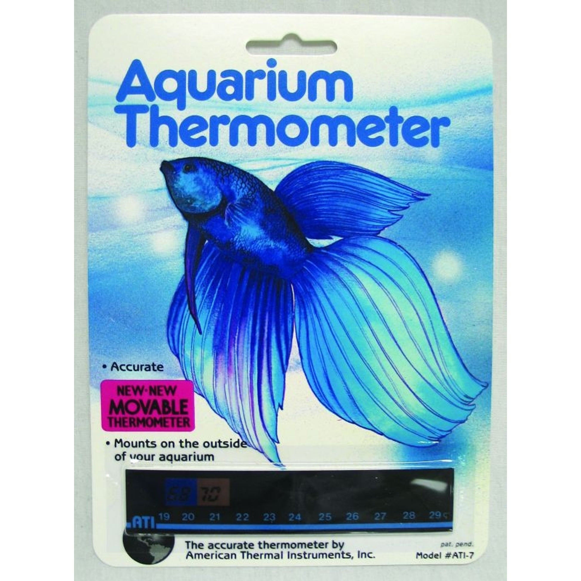 Liquid Crystal Horizontal Aquarium Thermometer