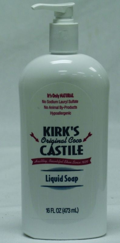 Kirks Natural Coco Castile Liquid Soap With Pump