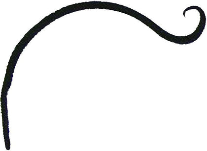 Hookery Curved Hanger Upturn Hook 9in Black