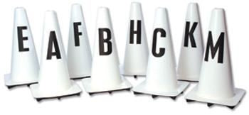 Davis Dressage Cones Set Of 8 White