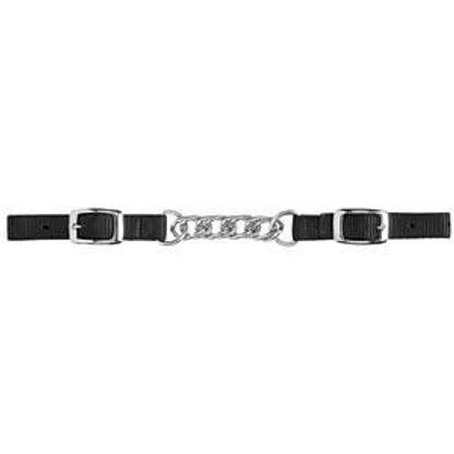 Weaver Nylon Curb Strap With Flat Link Chain