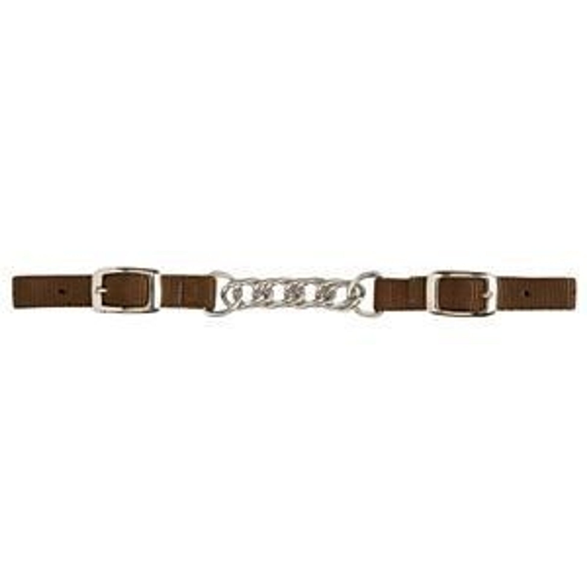 Weaver Nylon Curb Strap With Flat Link Chain