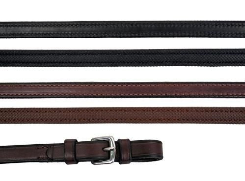 Nunn Finer Rubber Lined Reins 5/8 x 60 Black