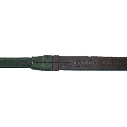 Nunn Rubber Reins 5/8 5/8x24FinePimple Blk/Znc