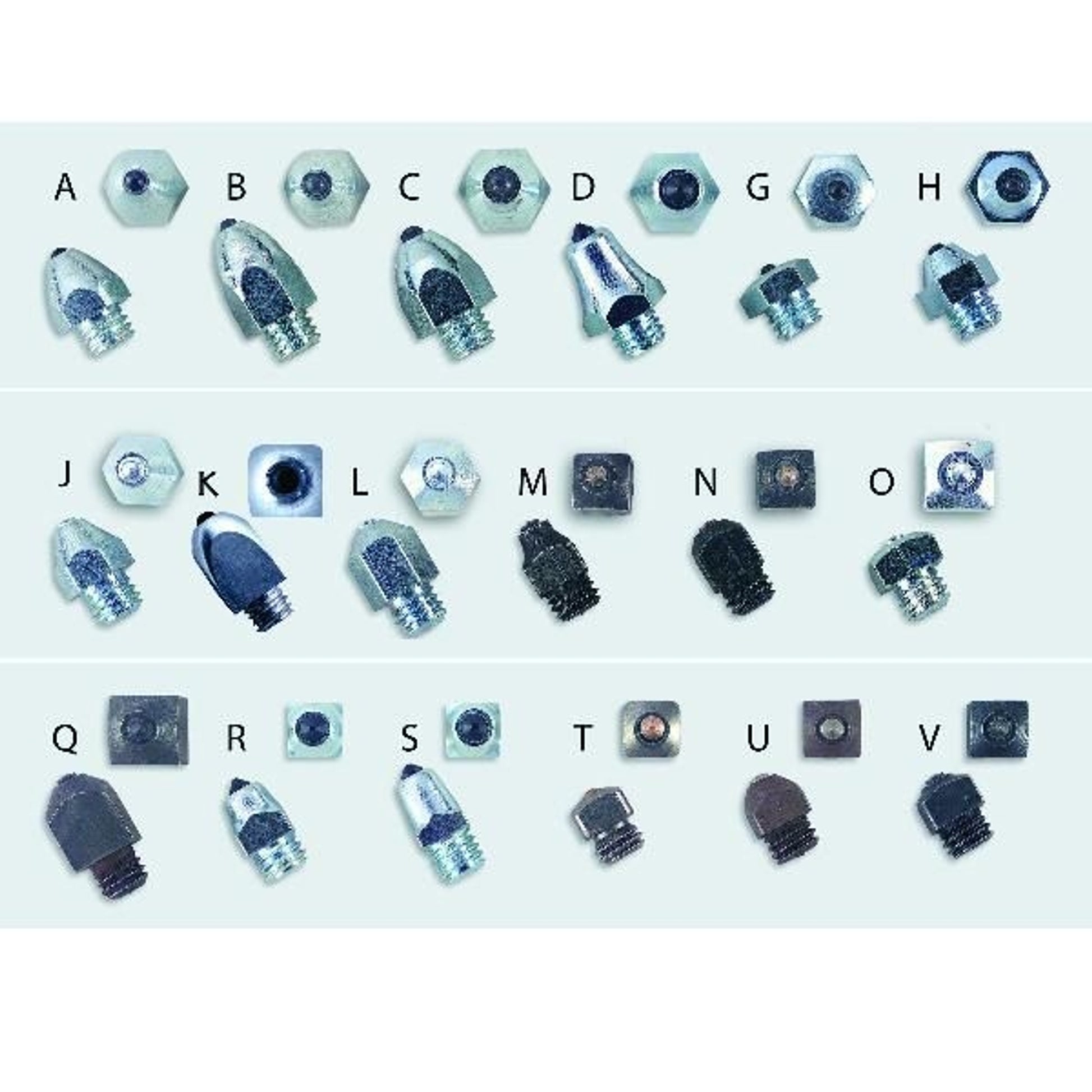 Nunn Finer Shaped Square Road Studs - Pack Of 10
