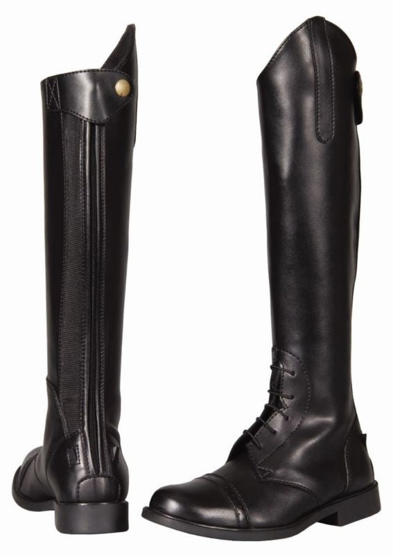 TuffRider Kids Starter Back Zip Field Boot 2 Black