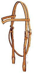Tory 5/8 Vbrow Headstall W Buckle 5/8In Lon