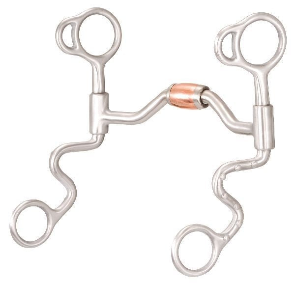 Western SS Med Arch Roller Hinged Futurity Bit