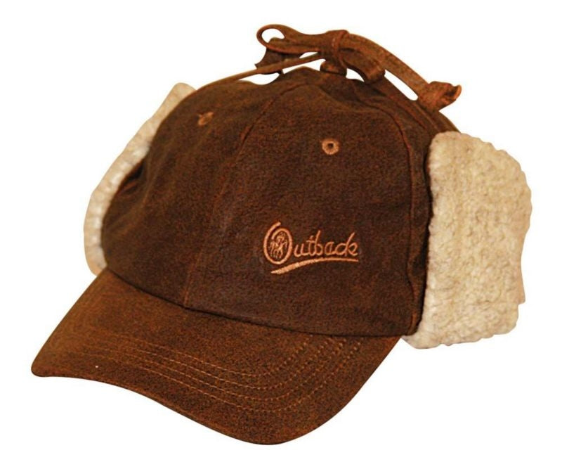 Outback Trading Leather Mckinley Cap Small Brown