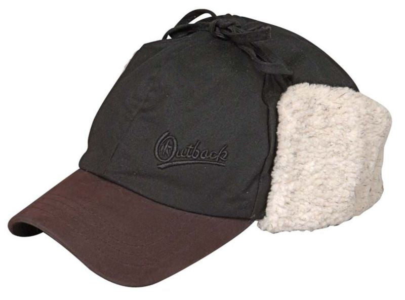 Outback Oilskin Mckinley Cap Medium Black