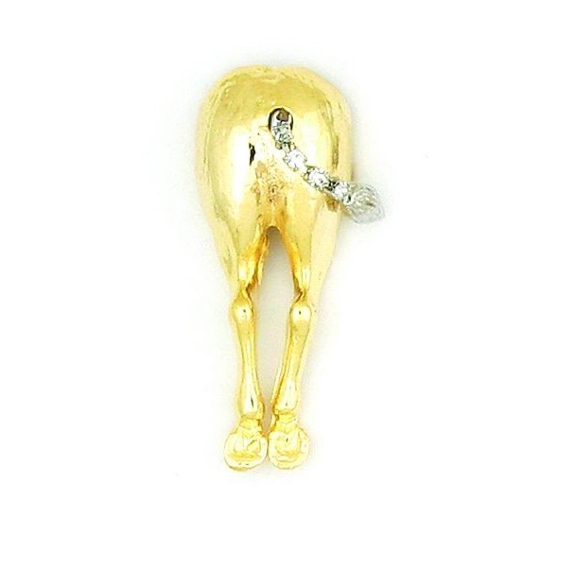 Finishing Touch Horse Behind Pin Gold Finish