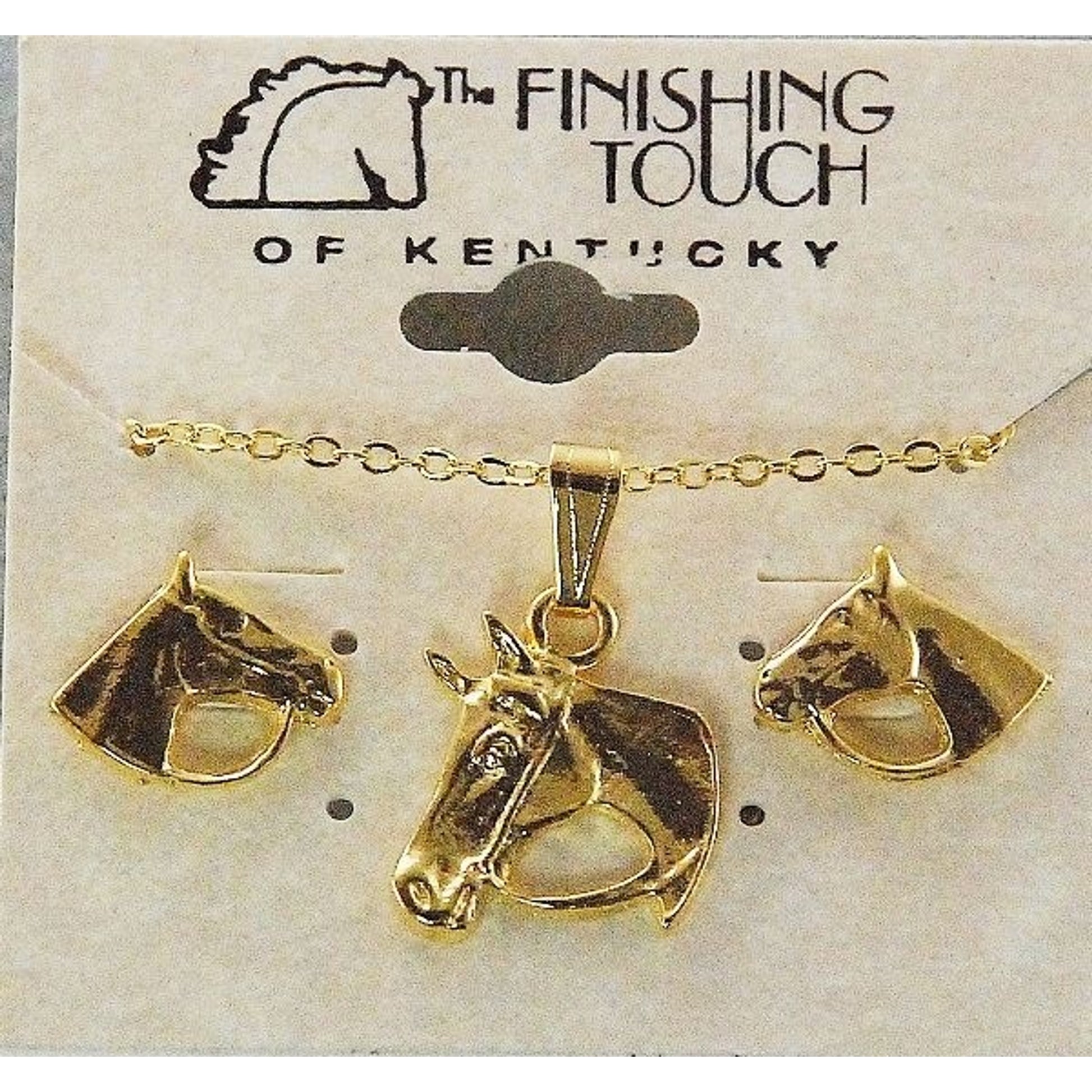 Finishing Touch Horse Head With Bridle Gift Set Gold