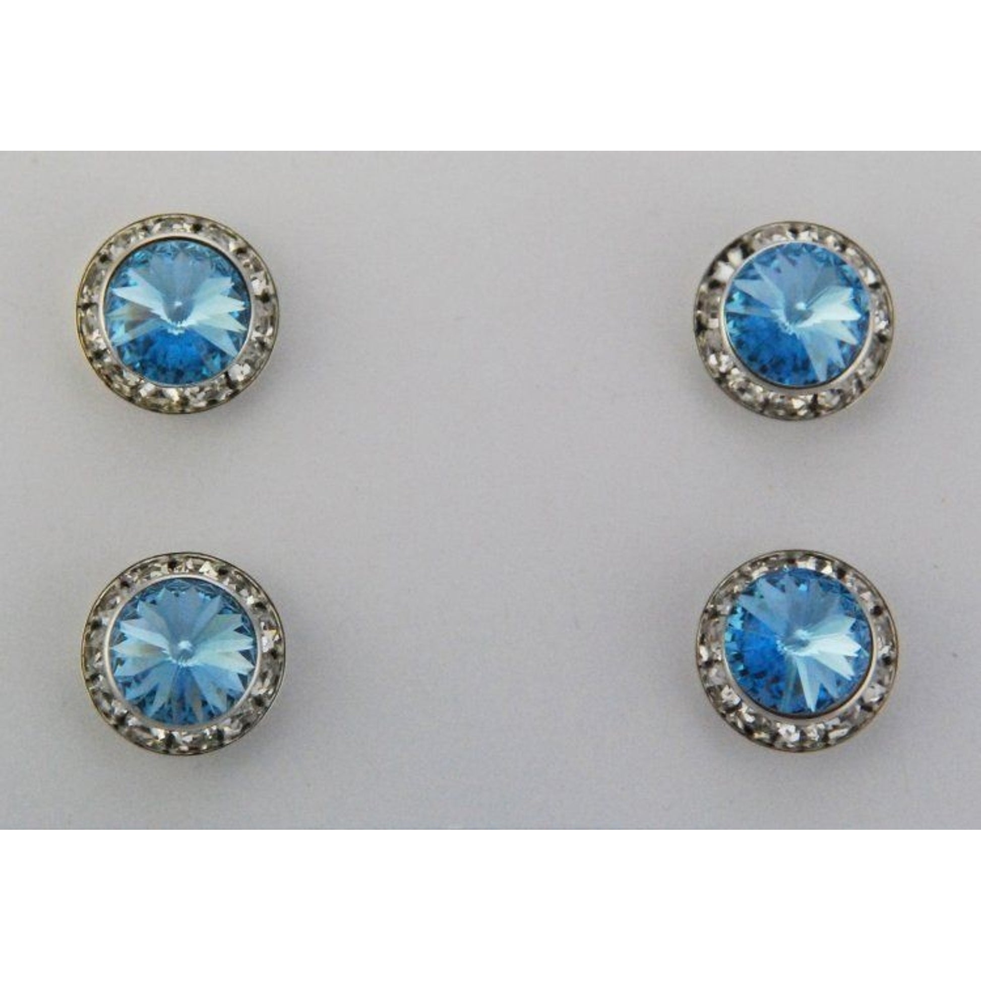 Magnetic Tack Pin - Aqua Stone Silver