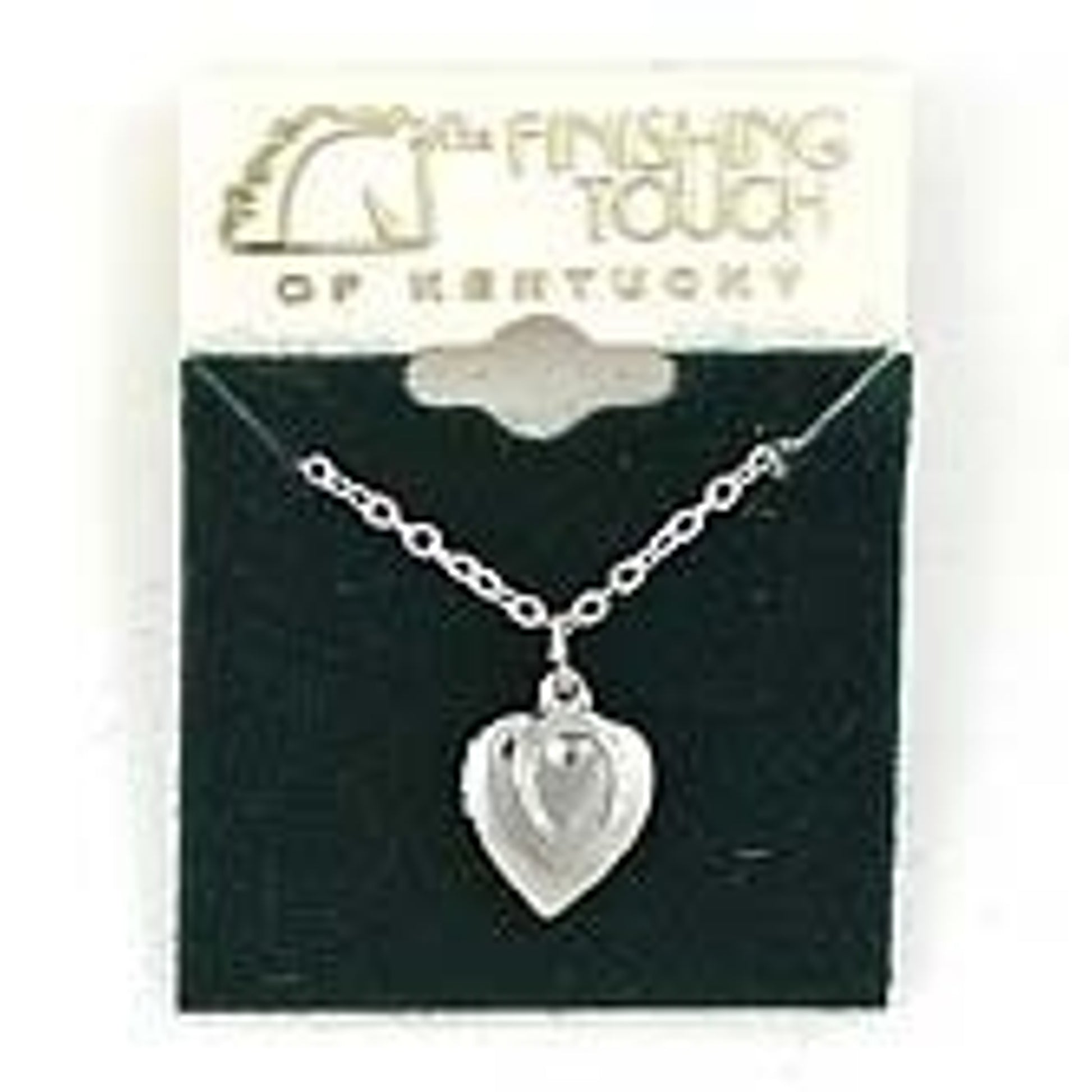 Mini Horseshoe And Heart Locket Silver