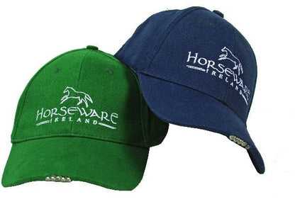 Horseware Baseball Cap with Led Lights Grn/Wht
