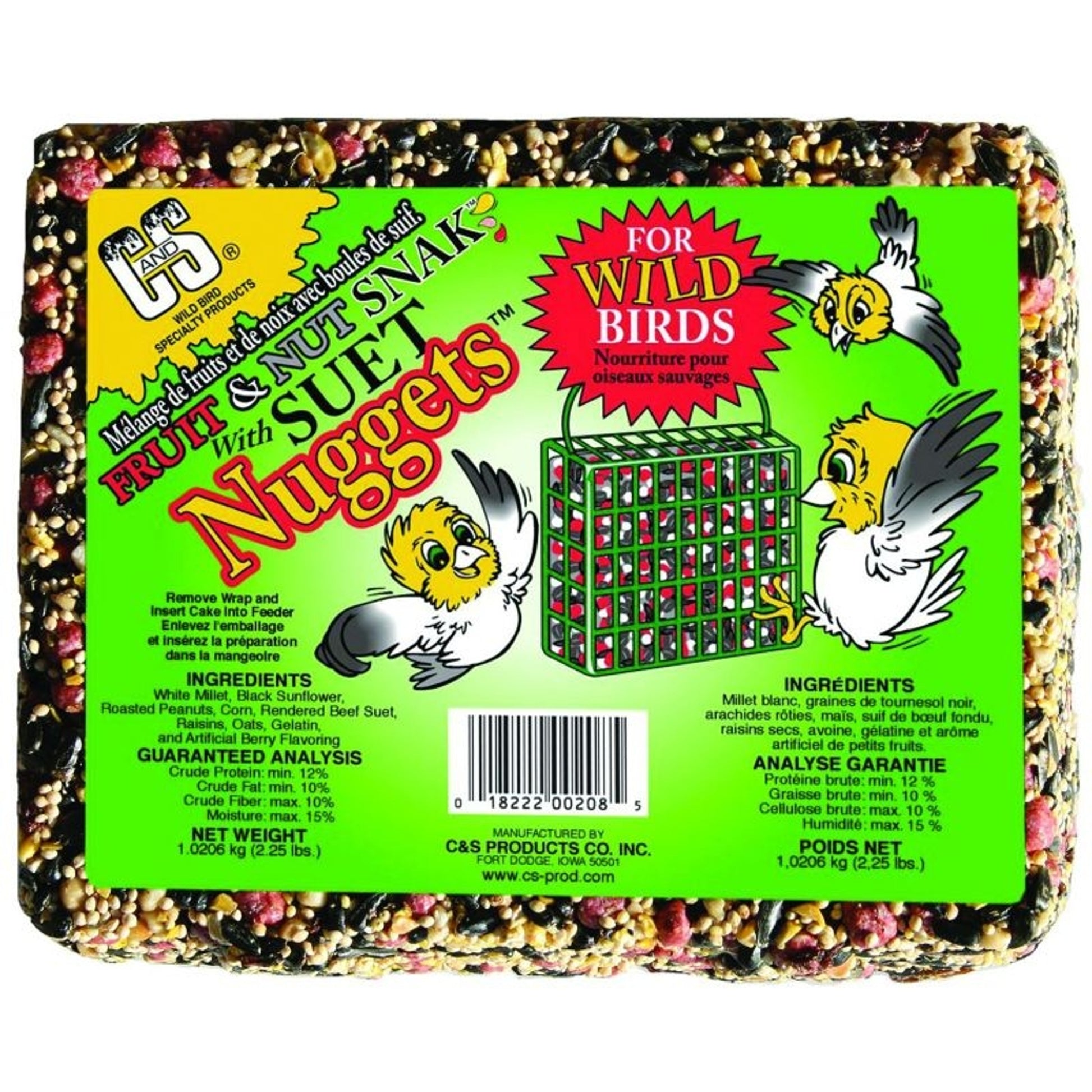 Snak With Cands Fruit And Nut Snak with Suet Nuggets 2.25lb– Horse.com