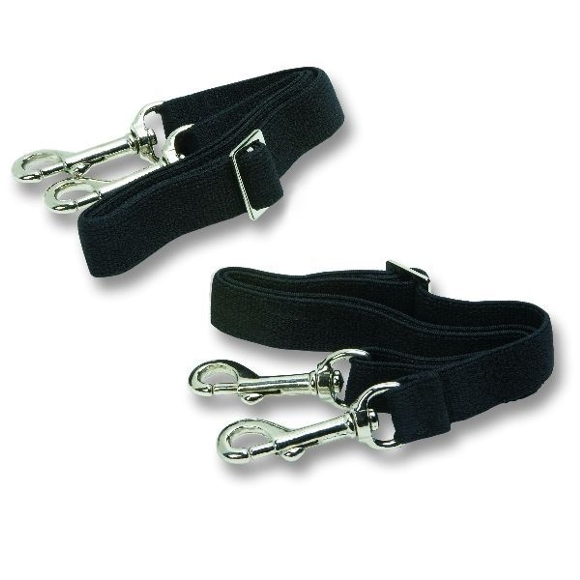 Elastic Leg Straps with SnapsBk/Wh