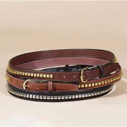 Tory Lthr 1In Stitched Belt Clincher Strip 32 Blk