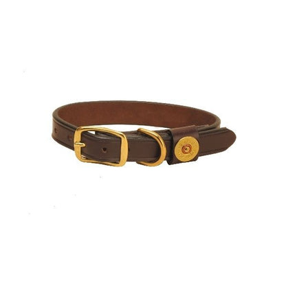 Tory Shot Shell Dog Collar 20in Havana
