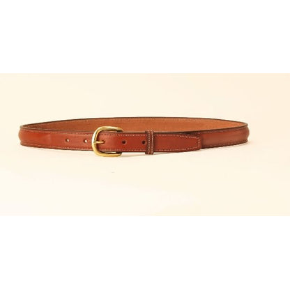 Tory Leather 1 Raised Leather Belt/Brass 28 Oak