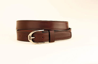 Tory Leather Belt With English Stirrup Buckle 28 Brn