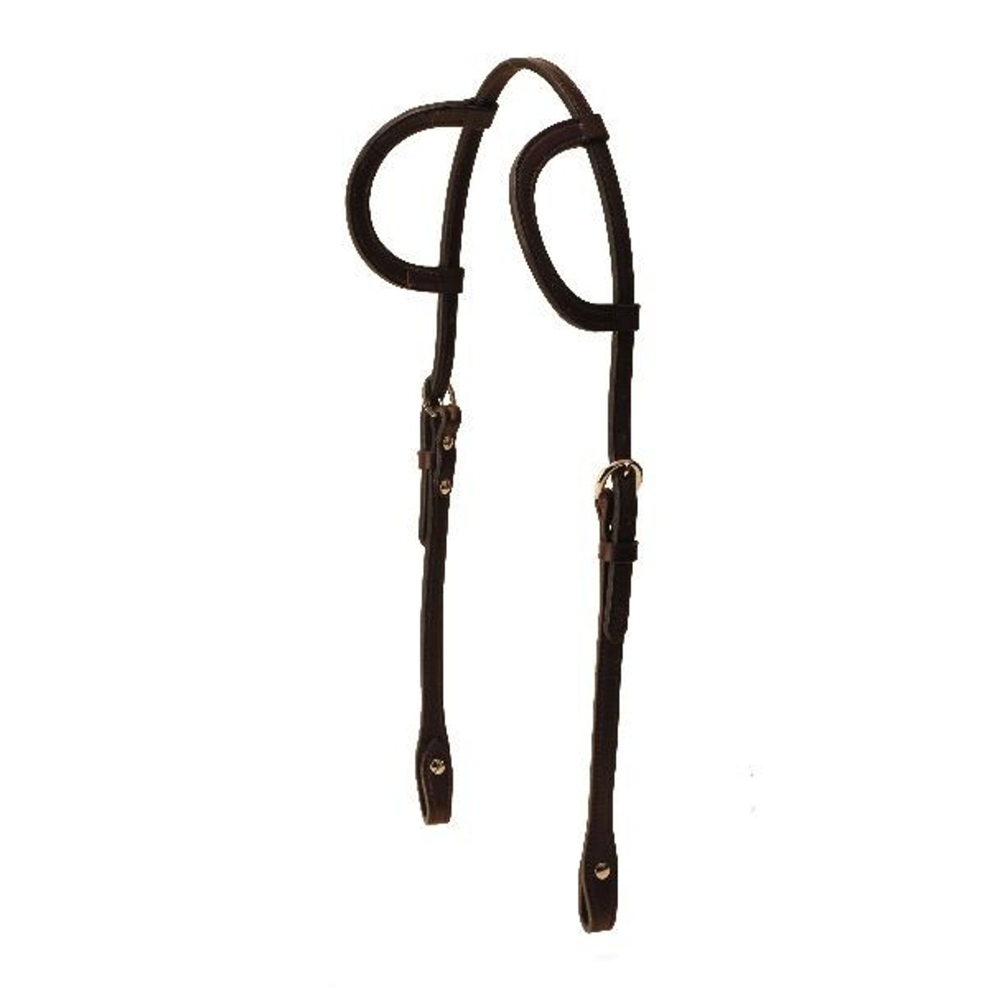 5/8In Double Ear Headstall -Chicago Screws Bk/Gry