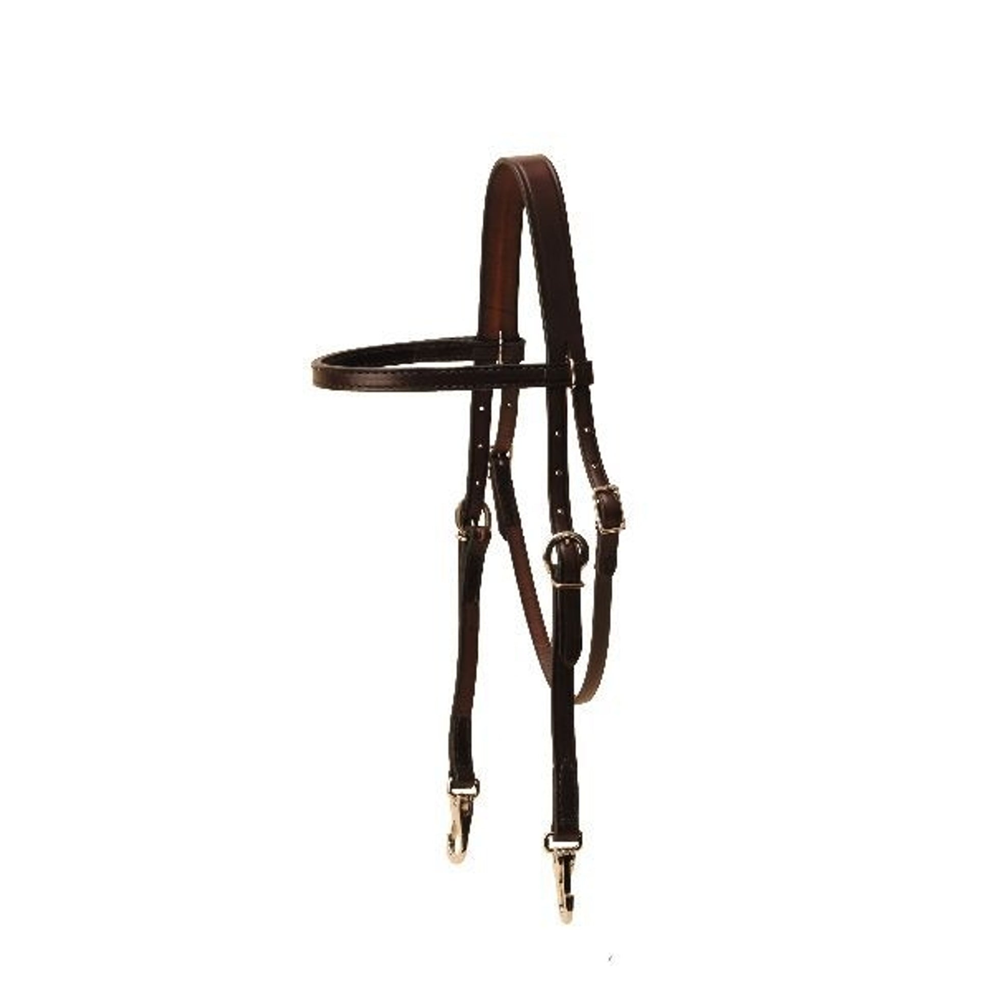Tory Brow Band Training Headstall 5/8in Bk/Gry