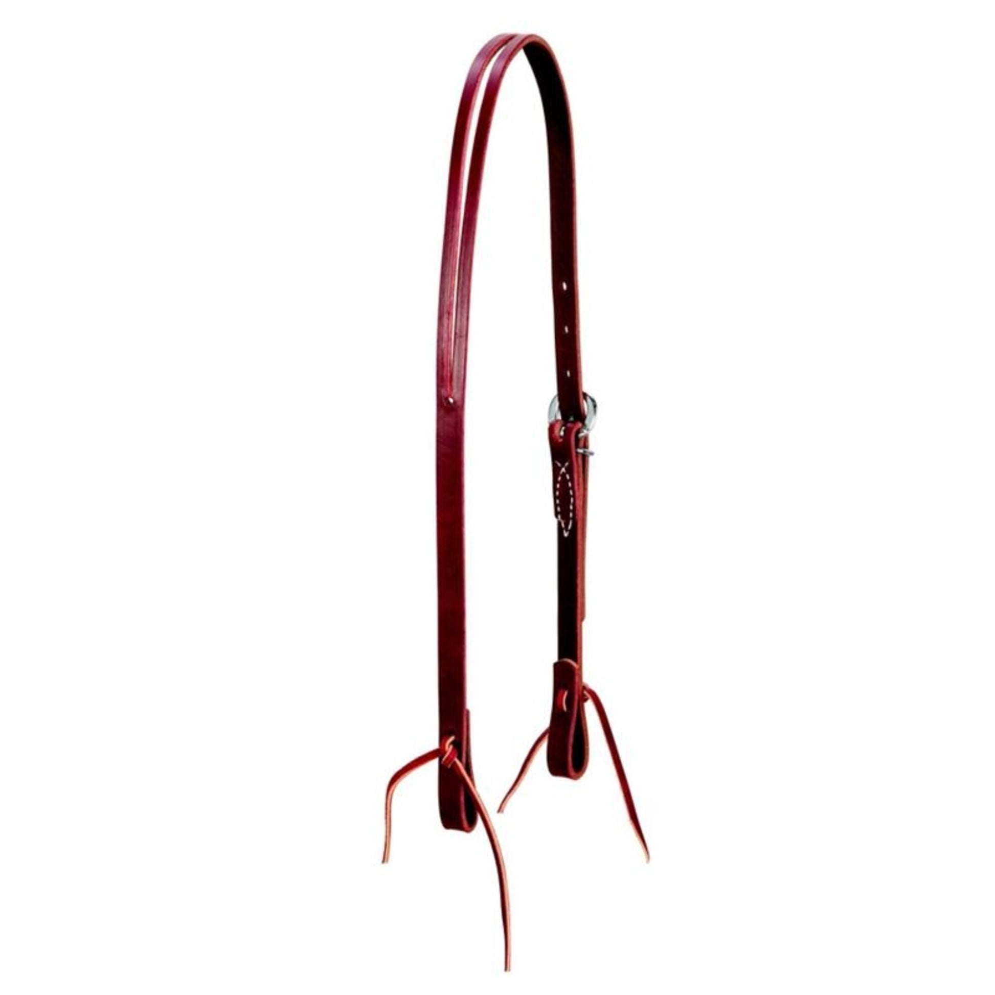 Weaver Latigo Split Ear Headstall 5/8 Horse Burg