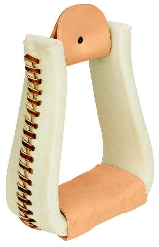 Weaver Rawhide Covered Roper Stirrups 5 W 3 Neck