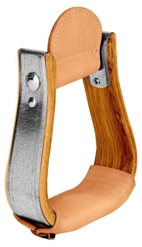Weaver Wooden Visalia Stirrup with Treads 5.25 W 3