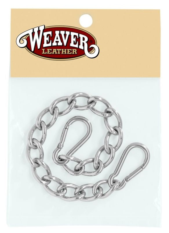 Weaver Curb Chain With Sfty Spring Snaps 9 1/2