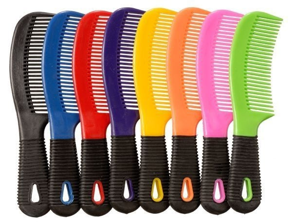 Tough1 Rubber Grip Tail/Mane Combs 12 Pack