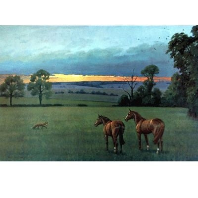 Friend or Foe Fox Hunting By Neil Cawthorn 9.5x14