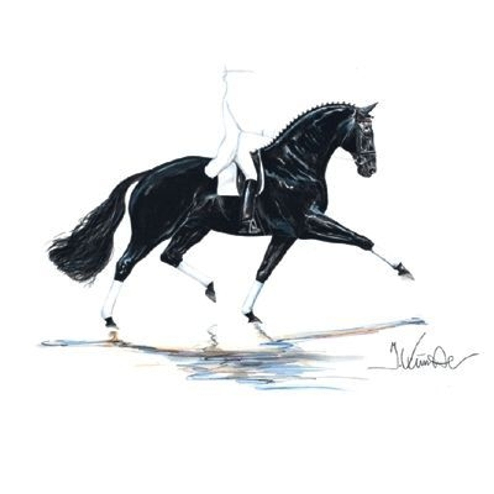 Las Vegas Dressage By Jan Kunster 7.75x11.75