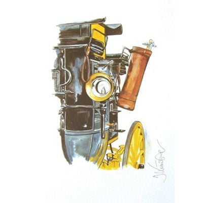 Rhondo Driving By Jan Kunster Matted 15.75 x 19.75