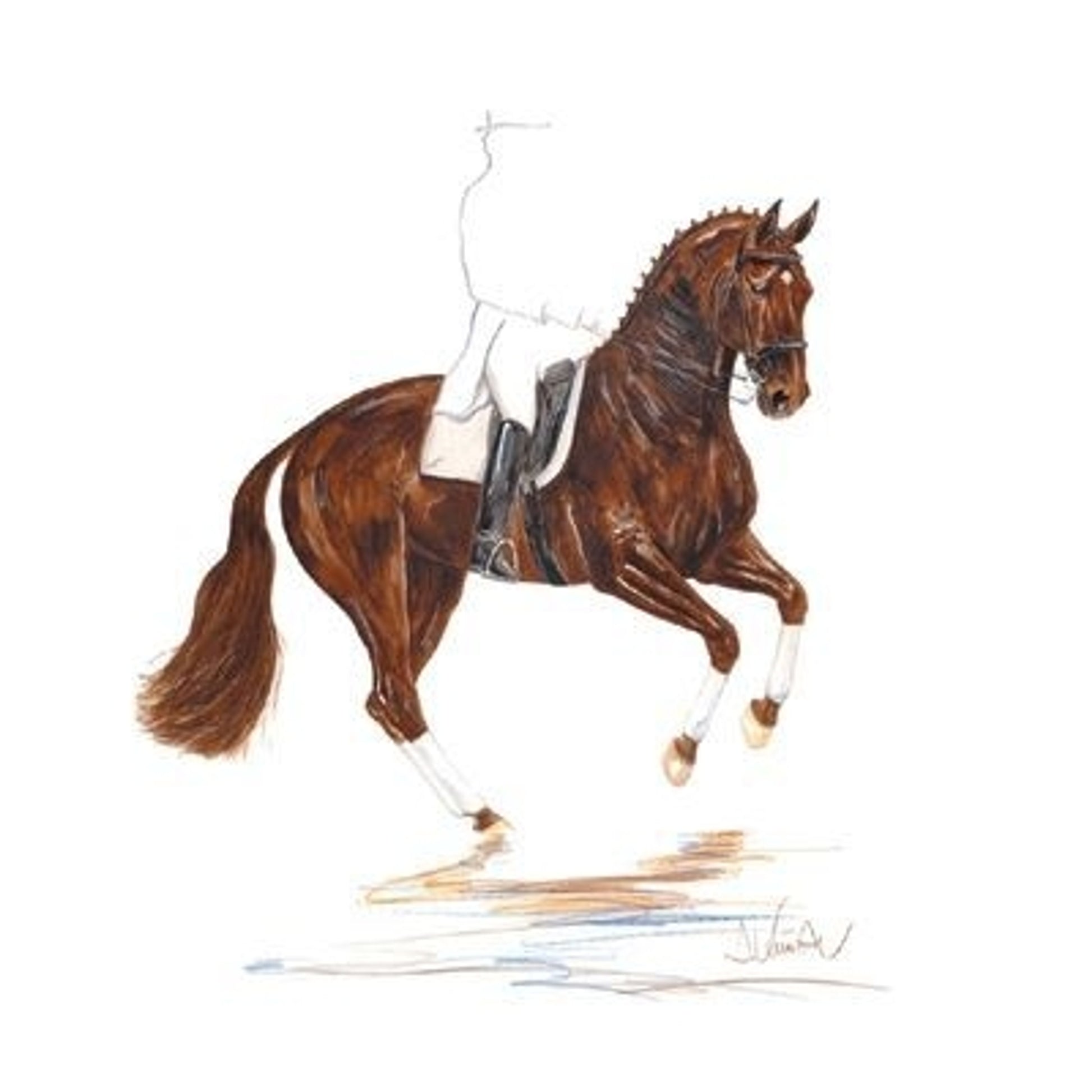 Scotch Dressage By Jan Kunster 19.75 x 27.5