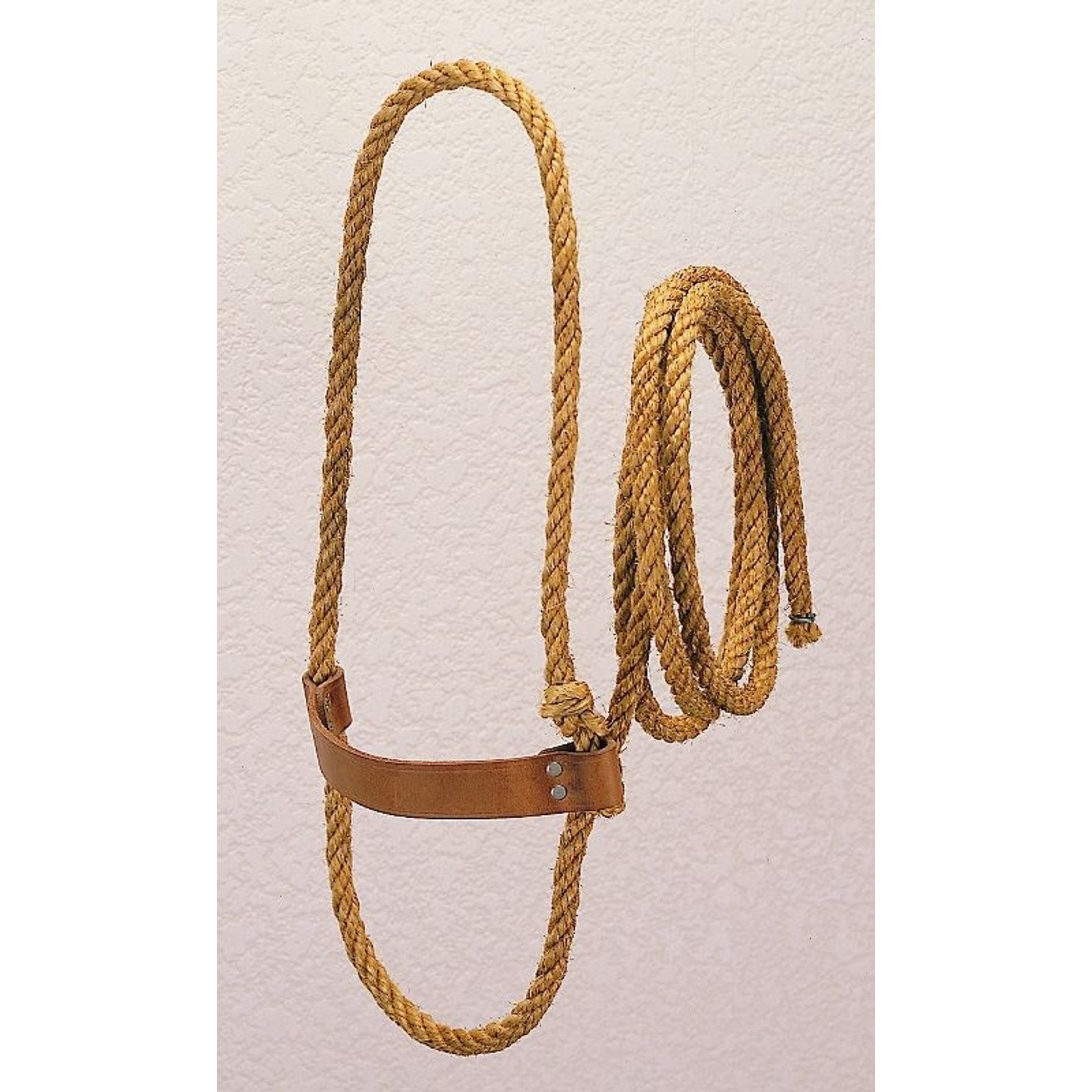 Weaver Sisal Rope Halter with Harness Noseband Tan