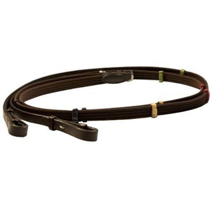 Exselle Elite Web Reins with Colored Stops