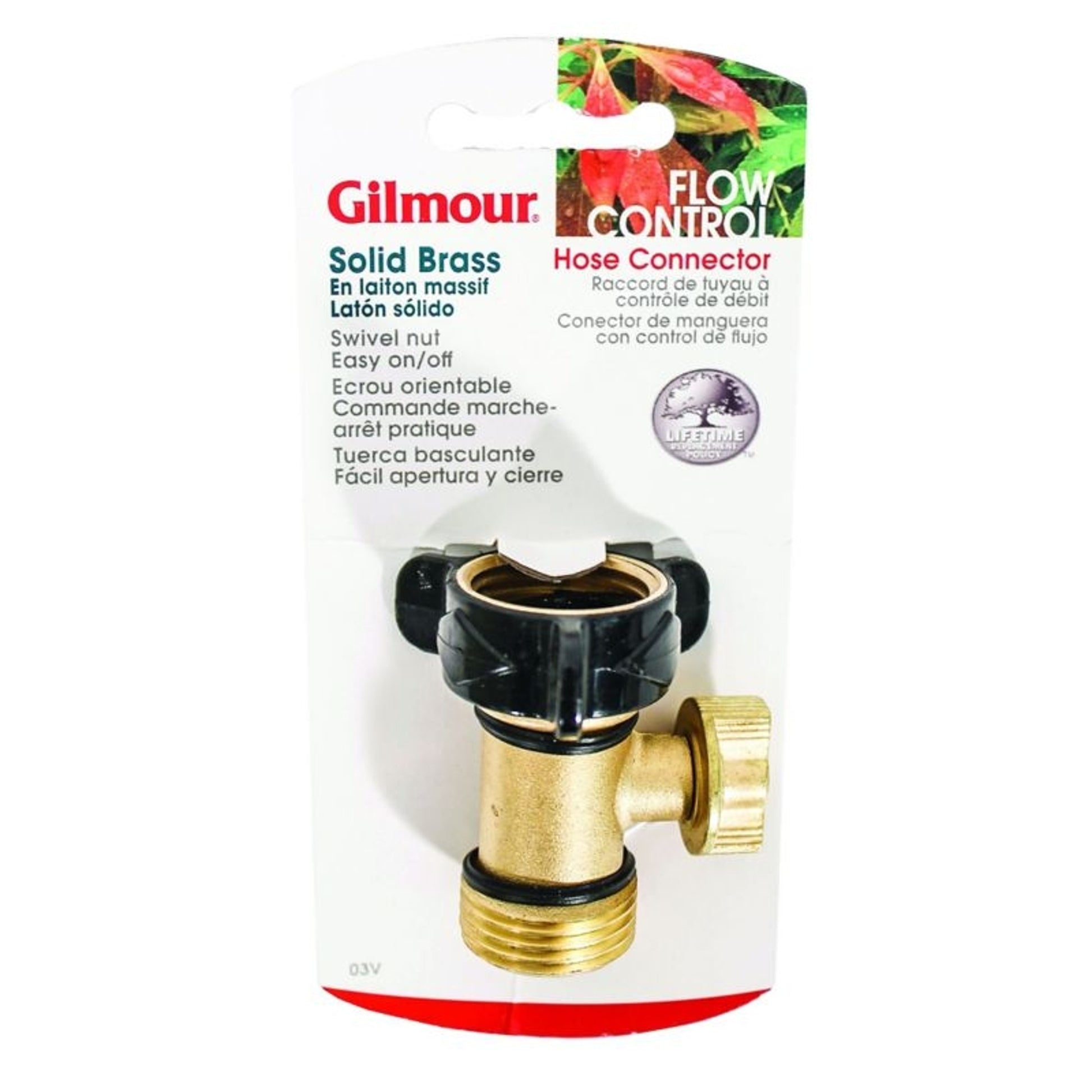 Single Shut Off Valve with Swivel Connector