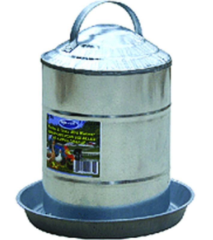 Galvanized Poultry Fountain 2 Gallon