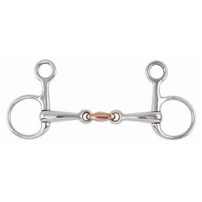 Shires Hanging Cheek Copper Lozenge Snaffle