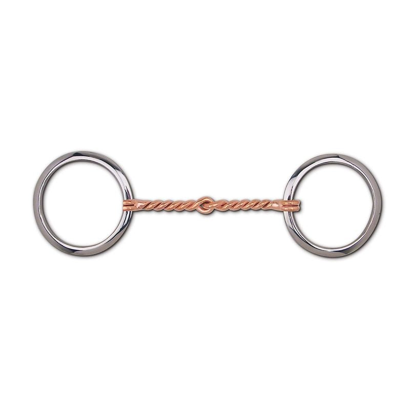 Flat Loose Ring Copper Twisted Wire Snaffle 5