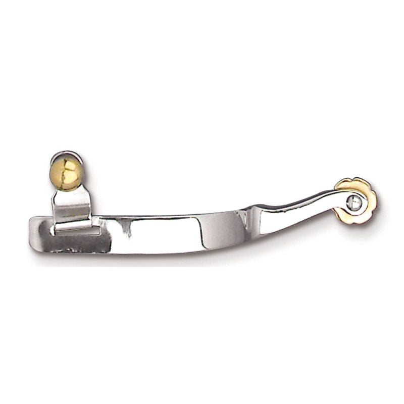 Toklat Mens Roping Stainless Steel Spur Brn