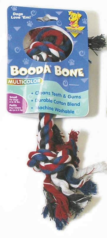 2 Knot Multicolor Rope Bone Dog Toy