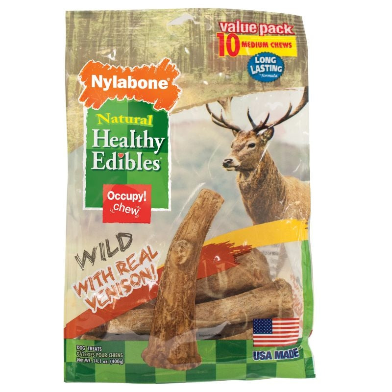 Healthy Edibles Wild Venison Antler Dog Chew 10ct