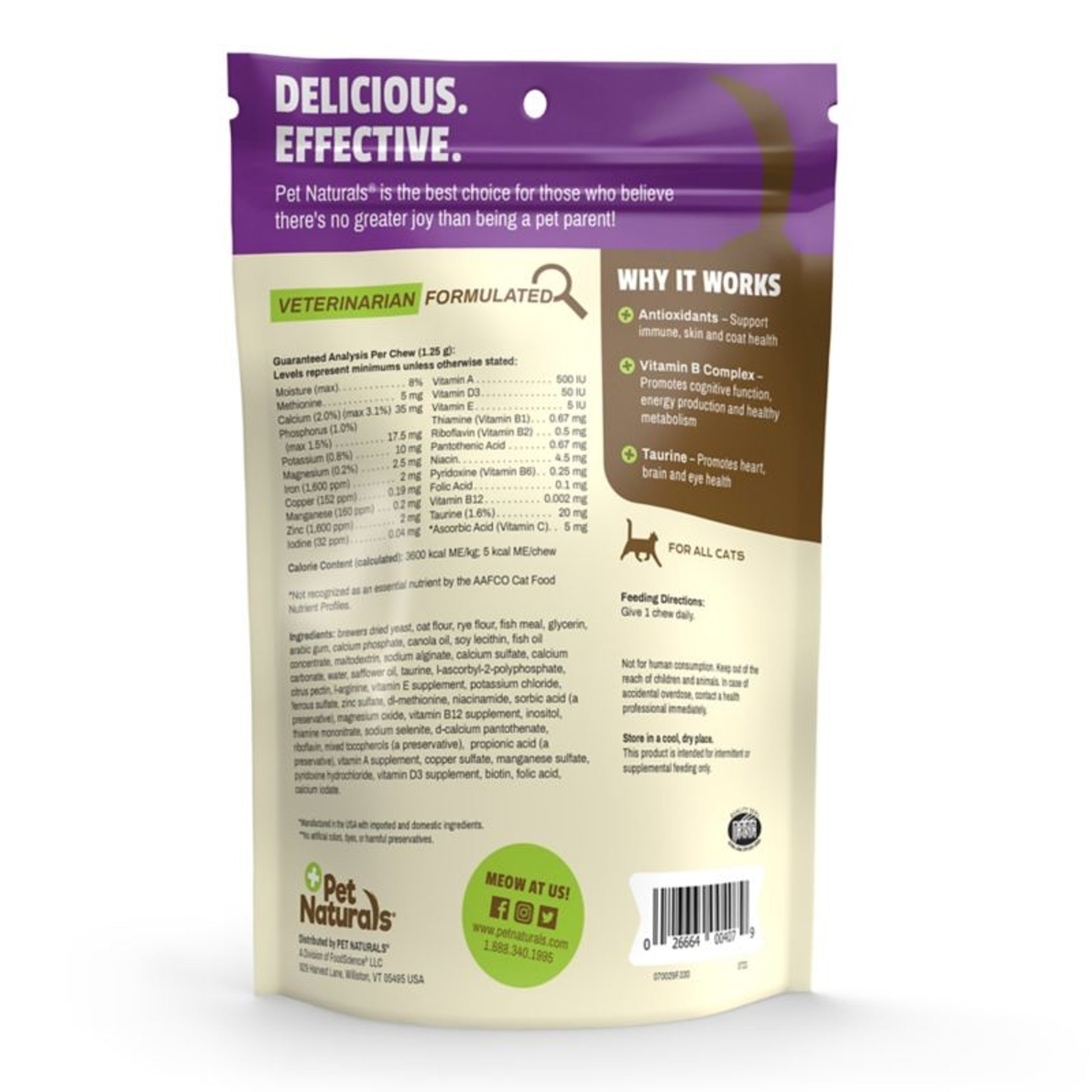 Pet Naturals Daily Multi Chew for Cats